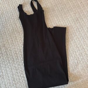 Naked Wardobe ribbed maxi fitted dress NWT